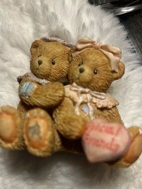 Cherished Teddies Bear Figurine Elizabeth and Ashley My Beary Best Friend 916277